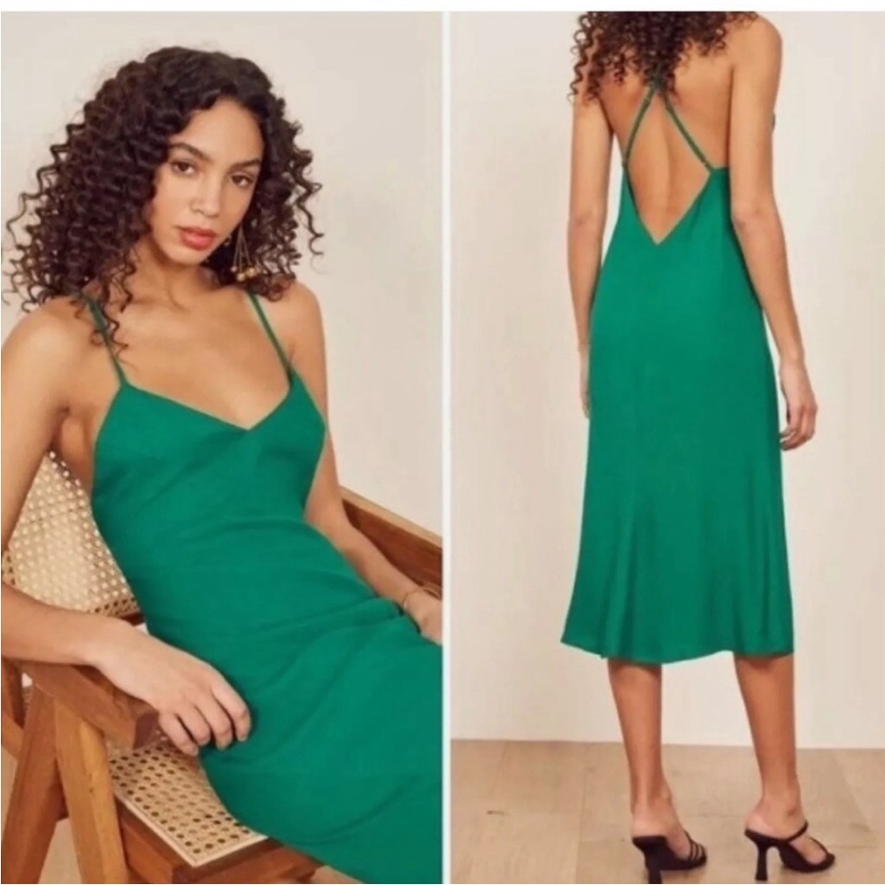 Reformation Open Back Dress